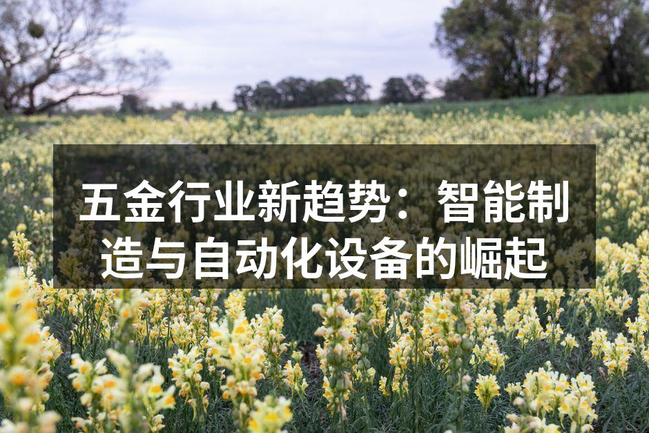 智能制造设备正在改变五金行业